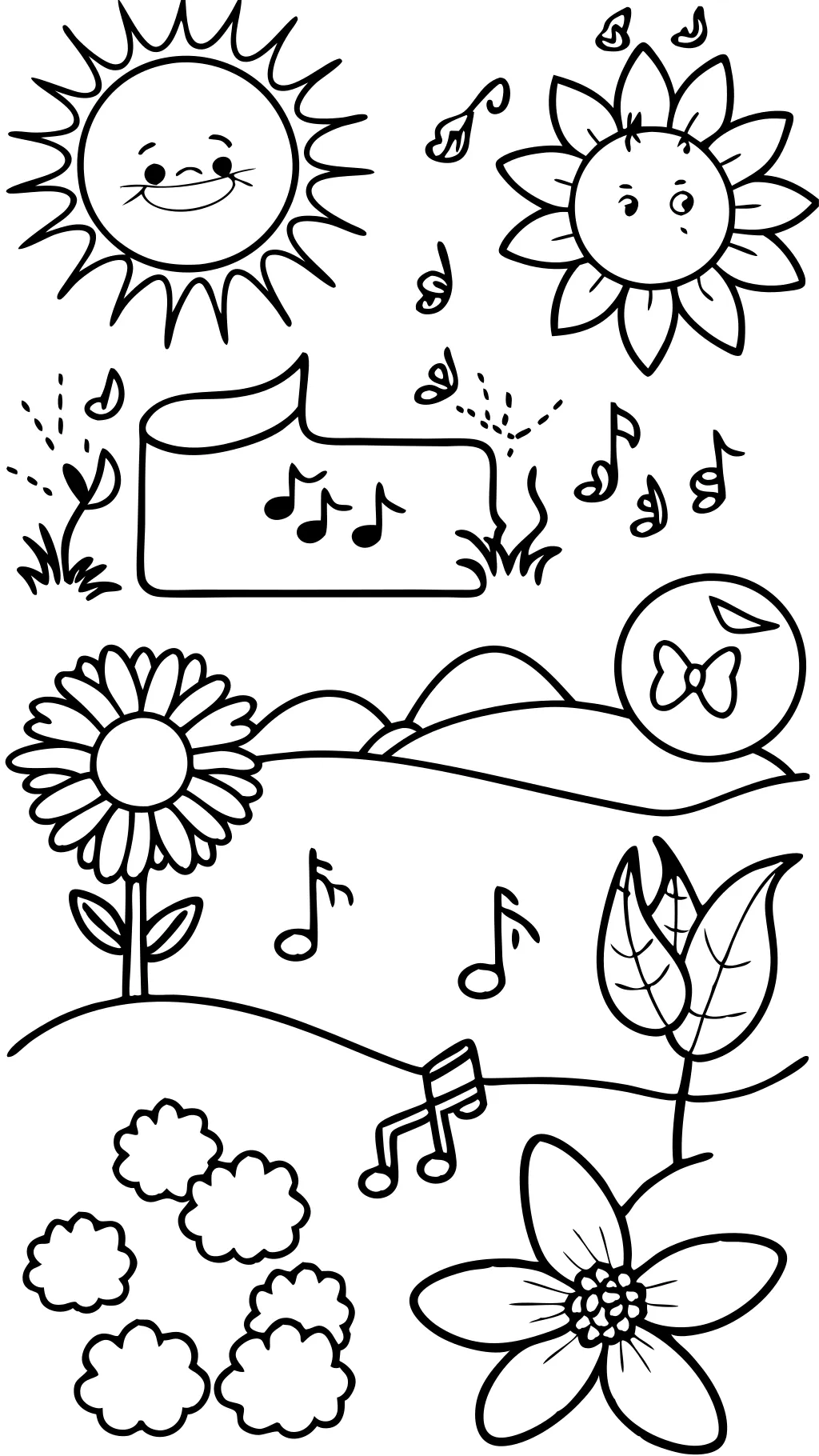 coloring pages 5 senses